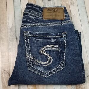 Silver Suki Capri Jeans